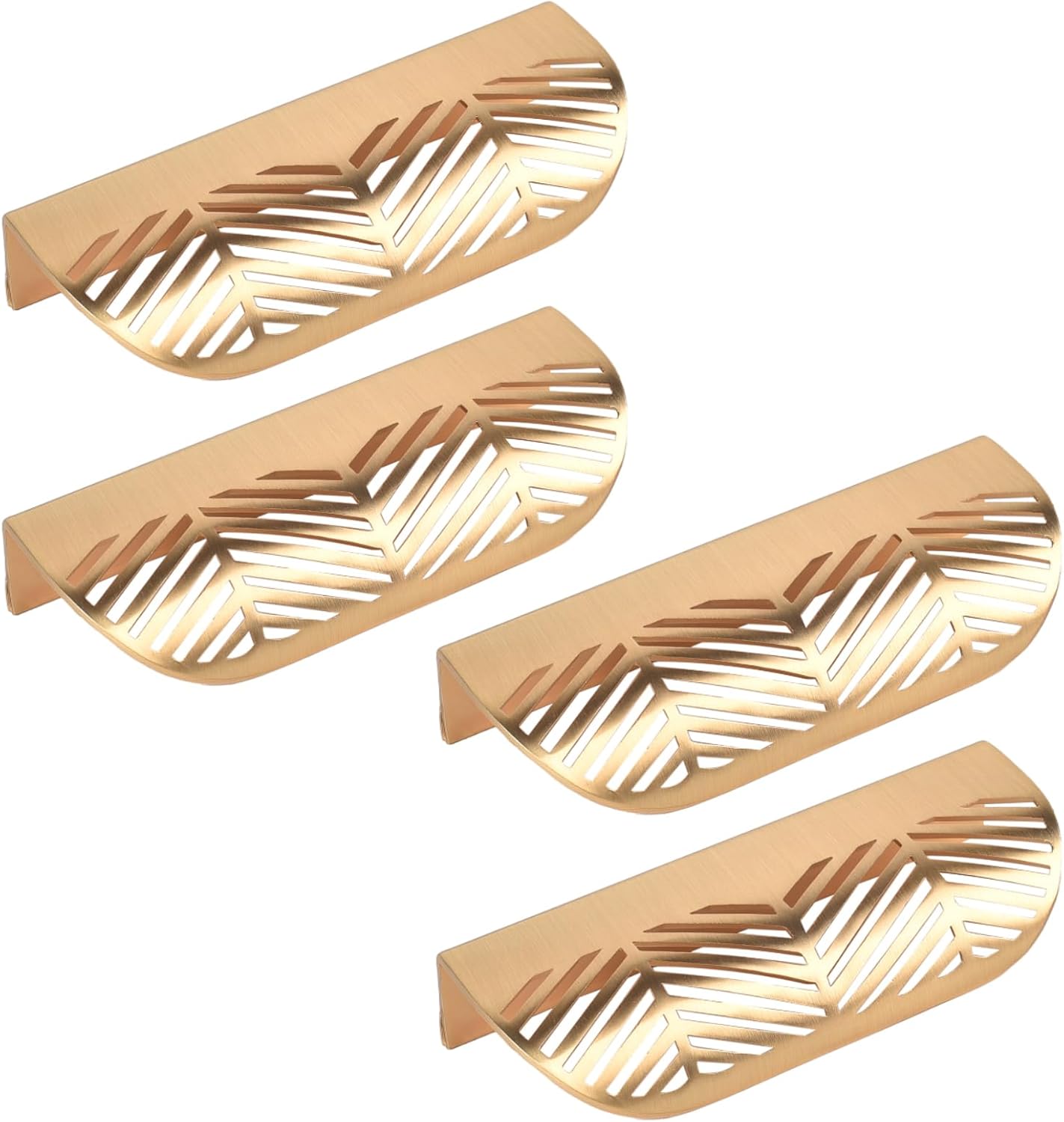 Knobs Lot De 4 Poignées Rondes Dorées Pour Armoire, Tiroir