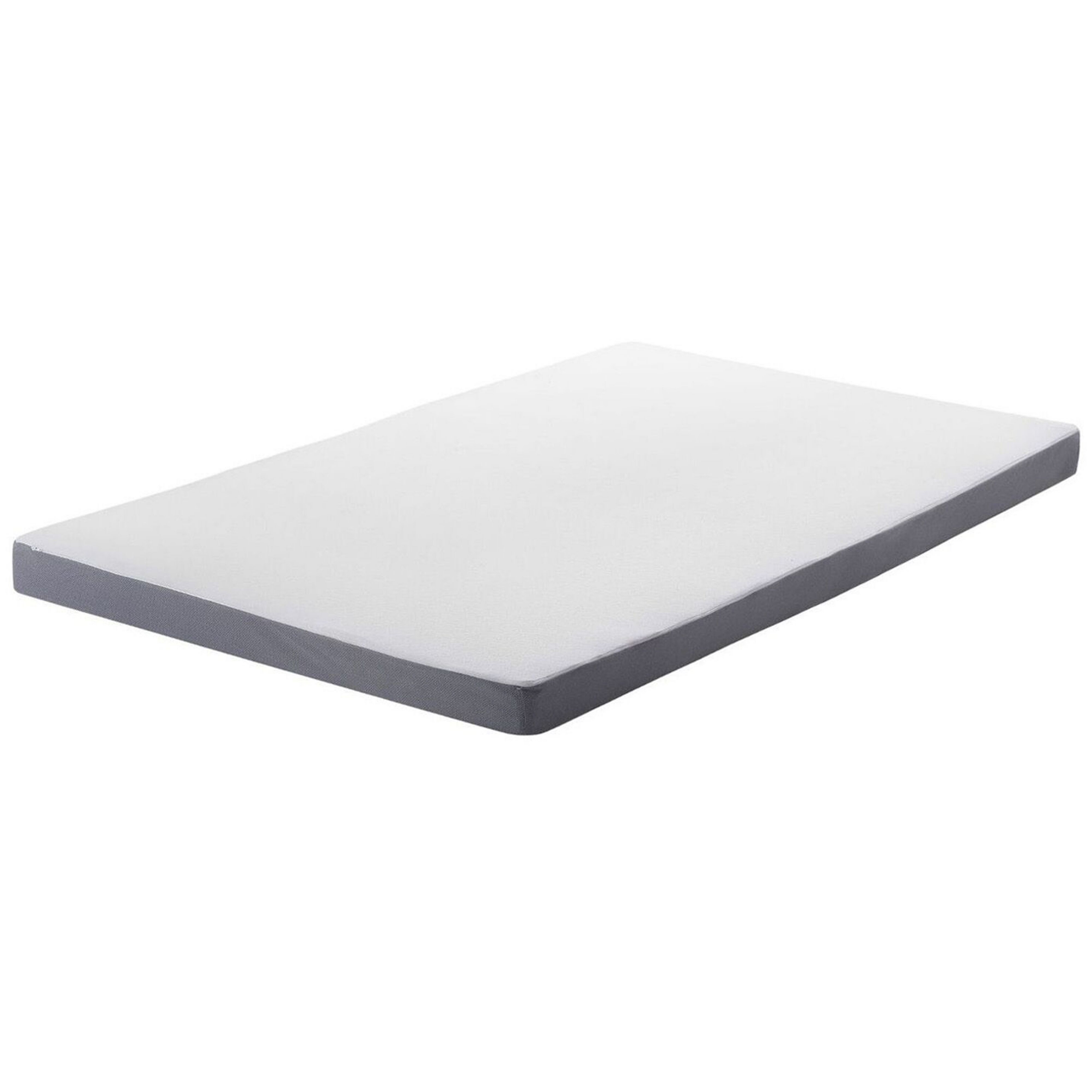 Colchón Individual Relleno De Espuma Dureza Media Poliéster Funda Extraíble Con Cremallera 90 X 200 Cm Blanco Enchant 81955896