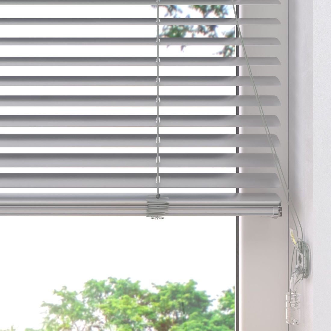 Radeco® Store vénitien en Aluminium Easy - 25 mm - Argent - 60 x 130 cm - 5