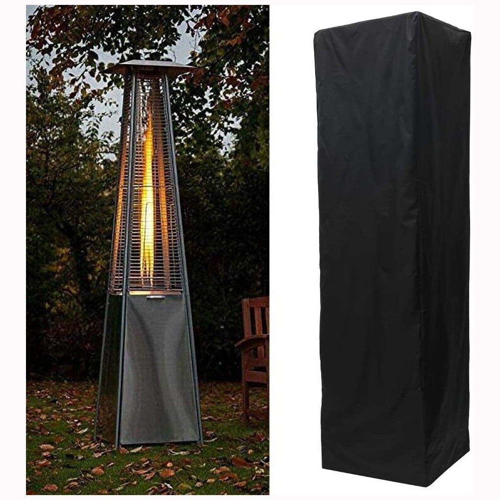 Pokrowiec na ogrzewacz tarasowy, wodoodporny pokrowiec na ogrzewacz zewnętrzny, pokrowiec ochronny na ogrzewacz tarasowy, 221 x 61 x 53 cm