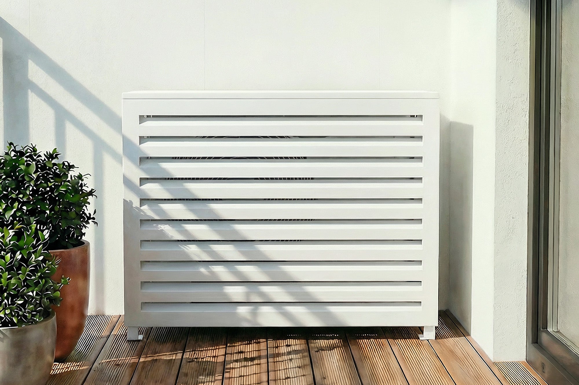 Obudowa Klimatyzatora I Pompy Ciepła ANETO Aluminium Biały - Rozmiar S