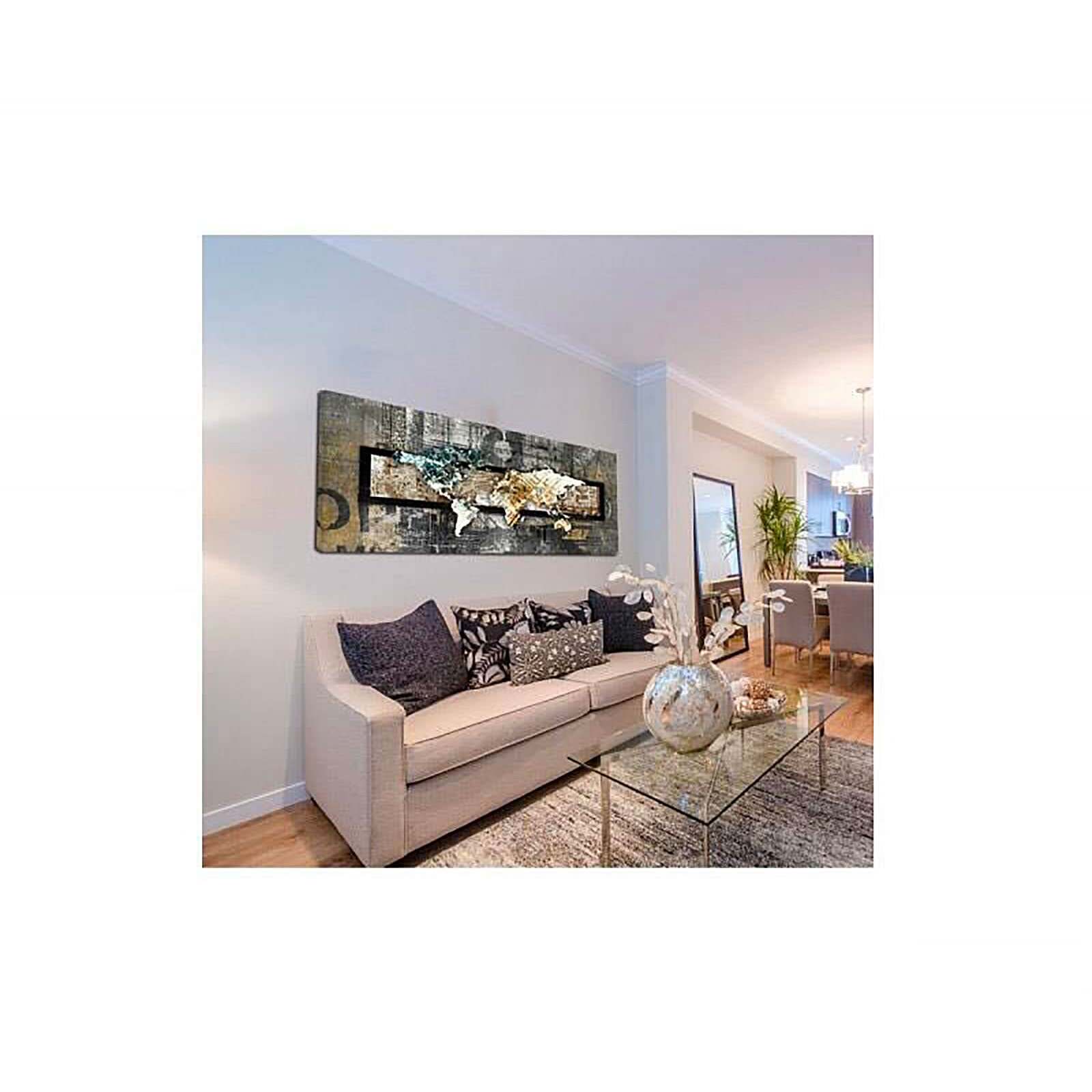 Tableau carte vintage du monde - 100 x 50 cm - 3