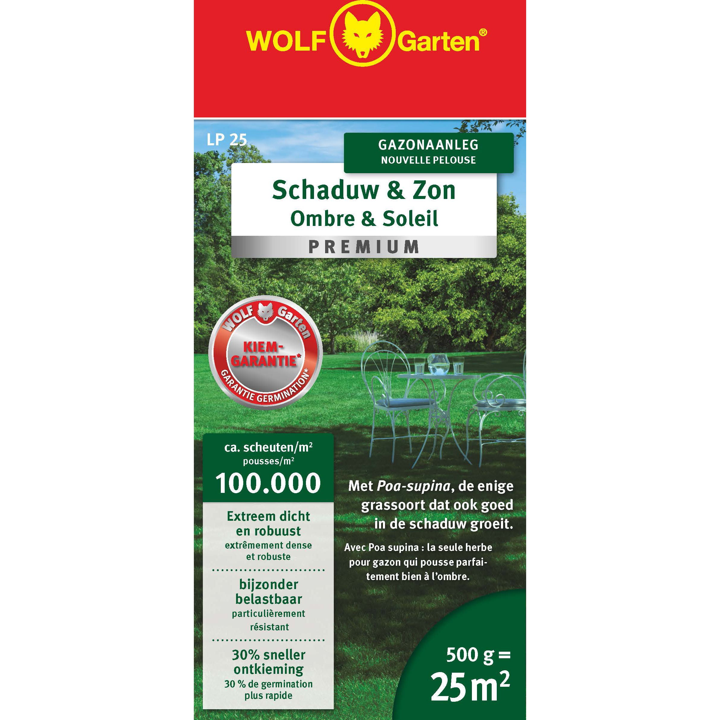 WOLFGarten LP 25 Graines d'ombrage et d'herbe solaire de qualité