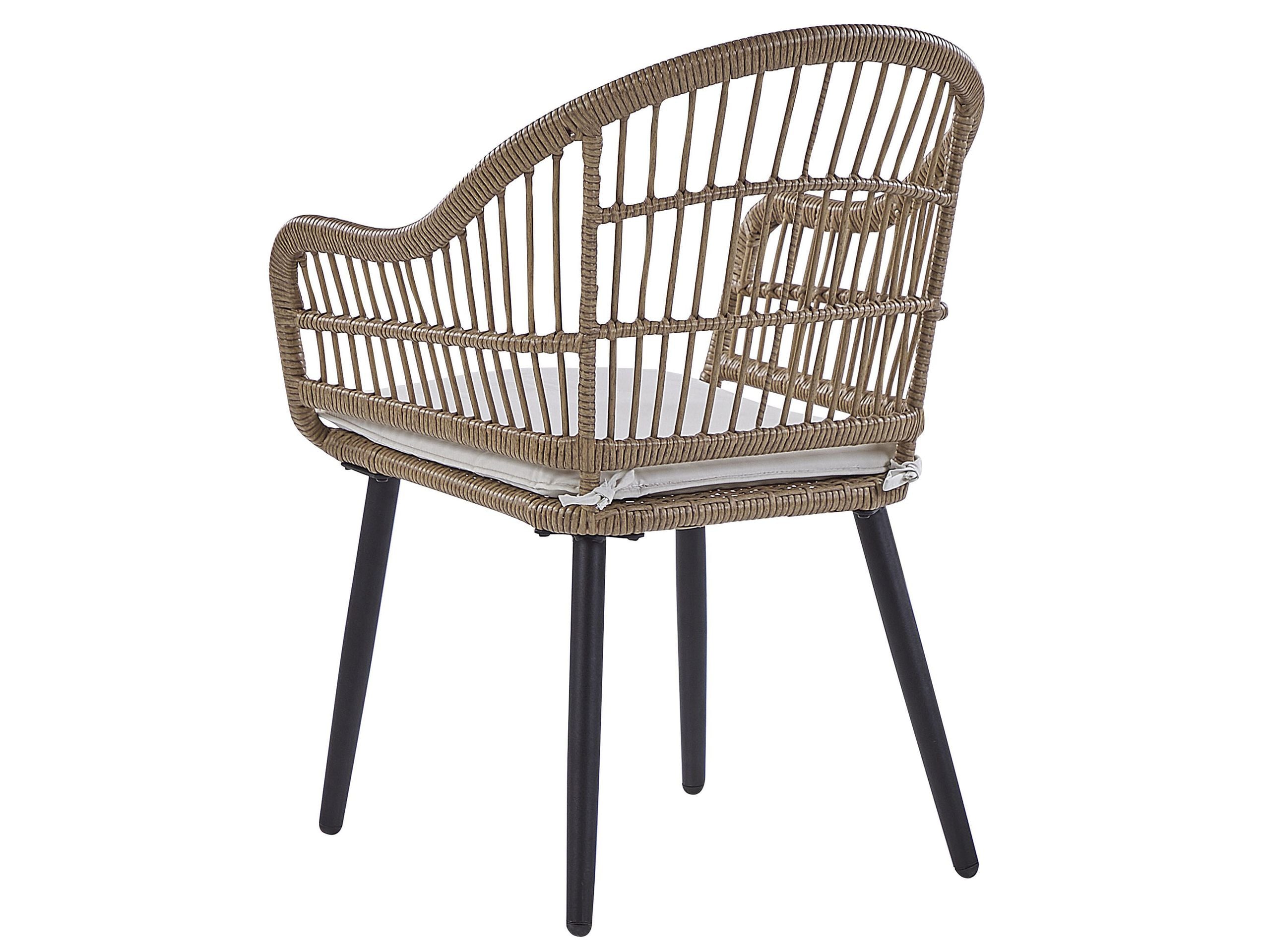Beliani Conjunto de comedor exterior 6 plazas ALIANO II con cojines Beige - 5