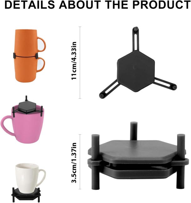 XFLYP Albero Porta Tazze in Legno, Porta Tazza Verticale per Riporre Tazze, da Tè, Caffè, Tazze, con 6 Ganci per Appendere e Base Ponderata, Adatto per Cucina, Ristorante, Bar XFLYP Albero Porta Tazze in Legno, Porta Tazza Verticale per Riporre Tazze, da Tè, Caffè, Tazze, con 6 Ganci per Appendere e Base Ponderata, Adatto per Cucina, Ristorante, Bar
