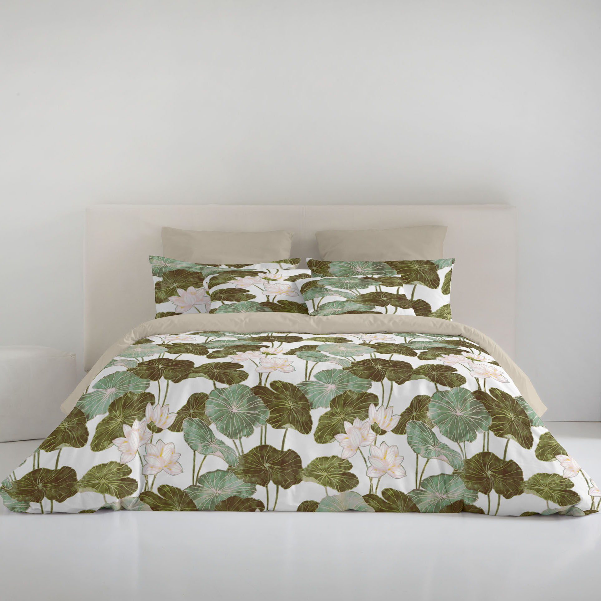 Naturals - funda nórdica estampada cama 135 - algodón extrasuave - incluye 1 o 2 fundas de almohada - nufar