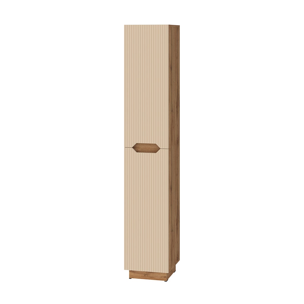 Vicco Szafka łazienkowa Lotta, Dąb/kaszmir w paski, 33 x 186 cm z 2 drzwiami