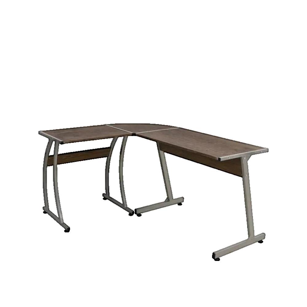 Vidaxl Escritorio De Esquina Madera De Ingeniería Marrón , Leroy Merlin