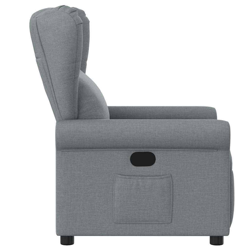 Fauteuil de télévision | Fauteuil inclinable Gris clair Tissu CFW861067 - 4