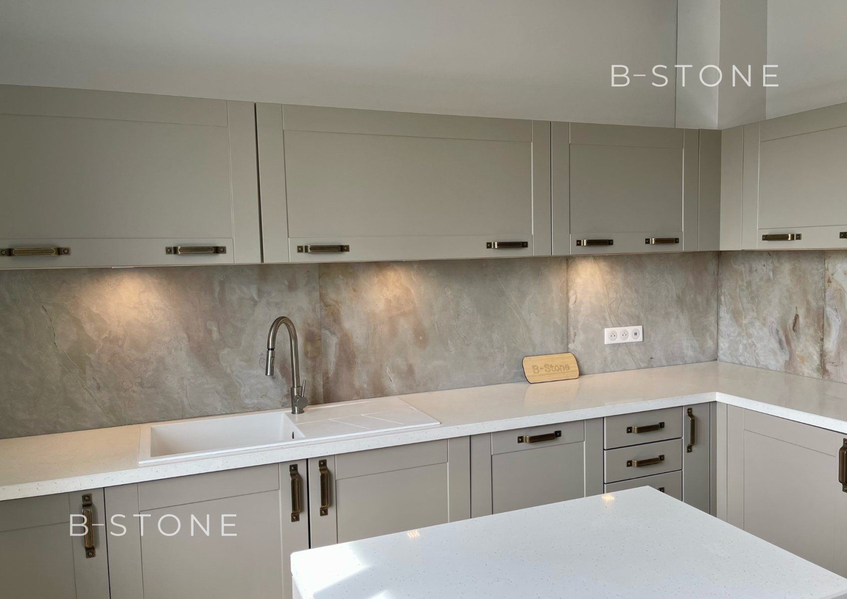 Feuille De Pierre 100% Naturelle B-Stone Mont Blanc 100 2400x1200mm - 2,88m2 - 3