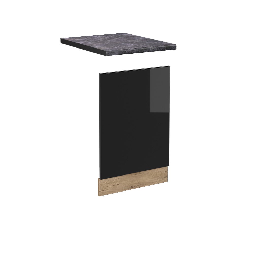 Vicco Panel przedni R-Line, Czarny wysoki połysk, 45 cm , BP Antracyt