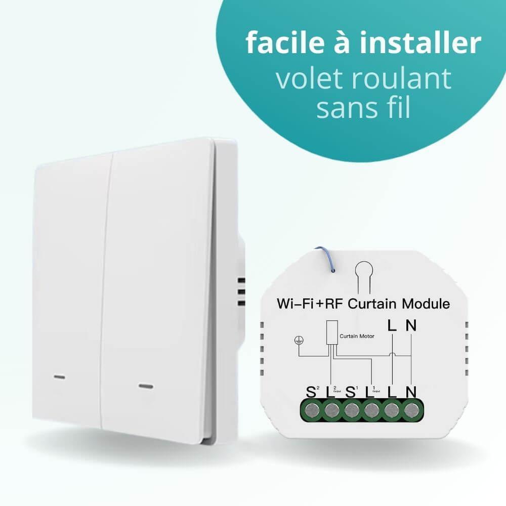 Kit de commande de volet roulant connecté avec interrupteur sans fil — free download