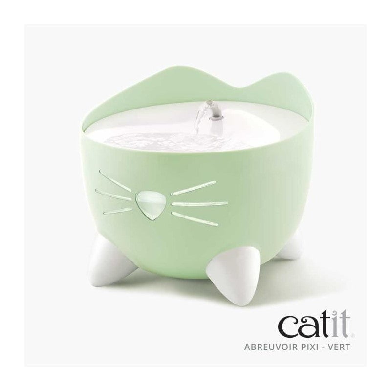 Fontaine à Eau Automatique Pour Chat 2,5 L - Filtre 4 étapes, Silencieuse (<30 DB), Avec LED - Facile à Nettoyer