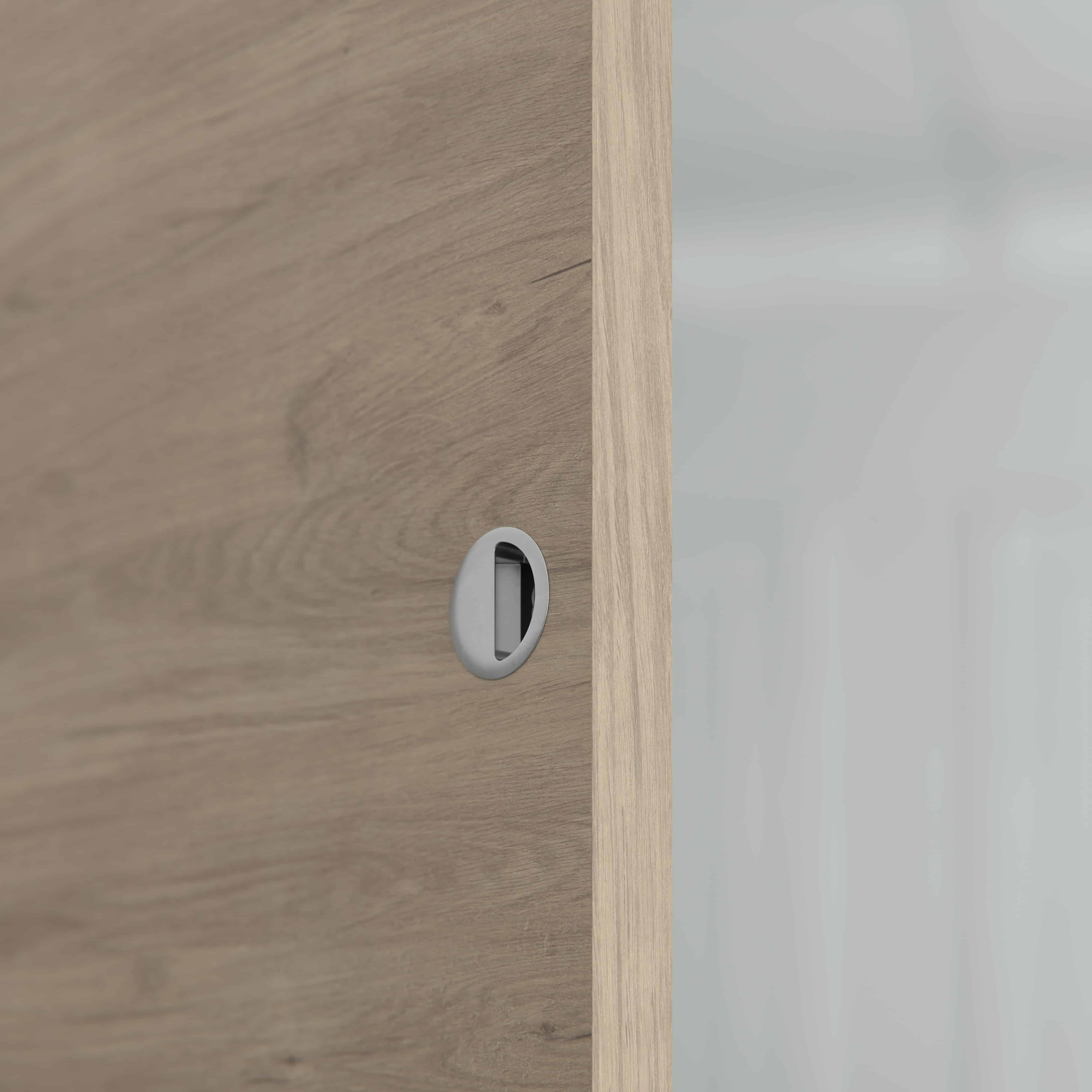 Porte Coulissante avec Rail - Denver 83 cm - Avec butée - 2