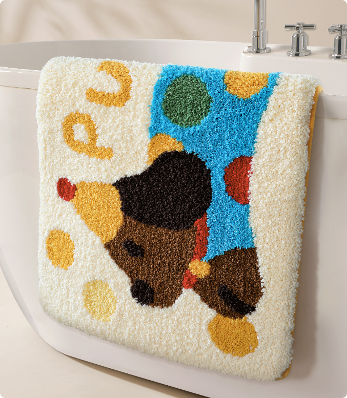 60*40cm Tapis de bain, joli tapis de douche, très absorbant, antidérapant, convient aux baignoires, salles de douche et salles de bains - 3