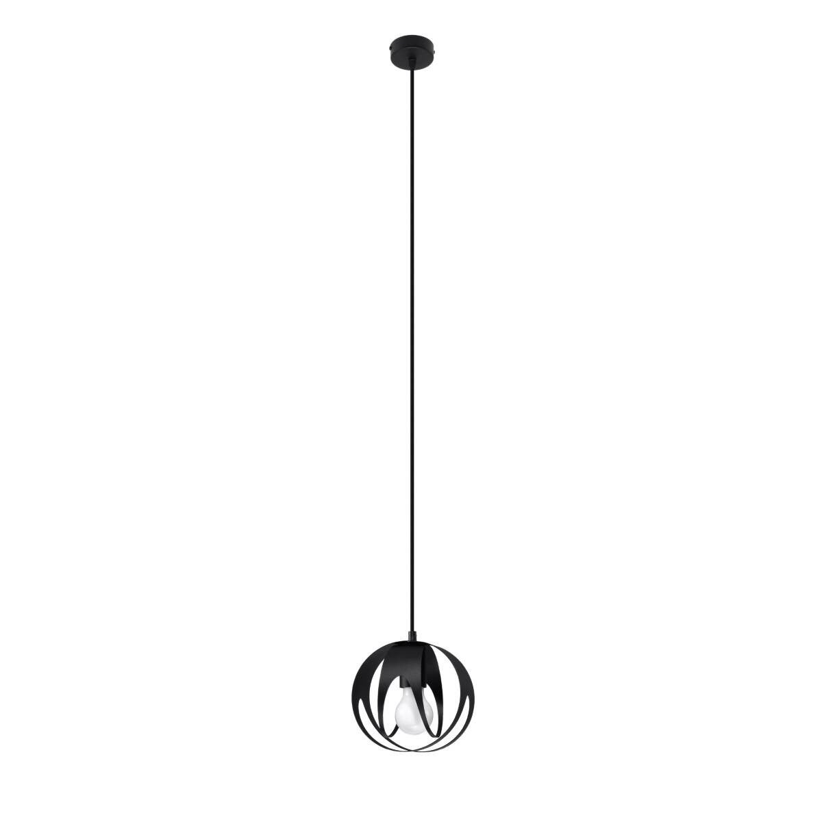 Lampa wisząca Tulos czarna 1xE27x15W wym: 125 x 16 x 16 cm metal Sollux Lighting