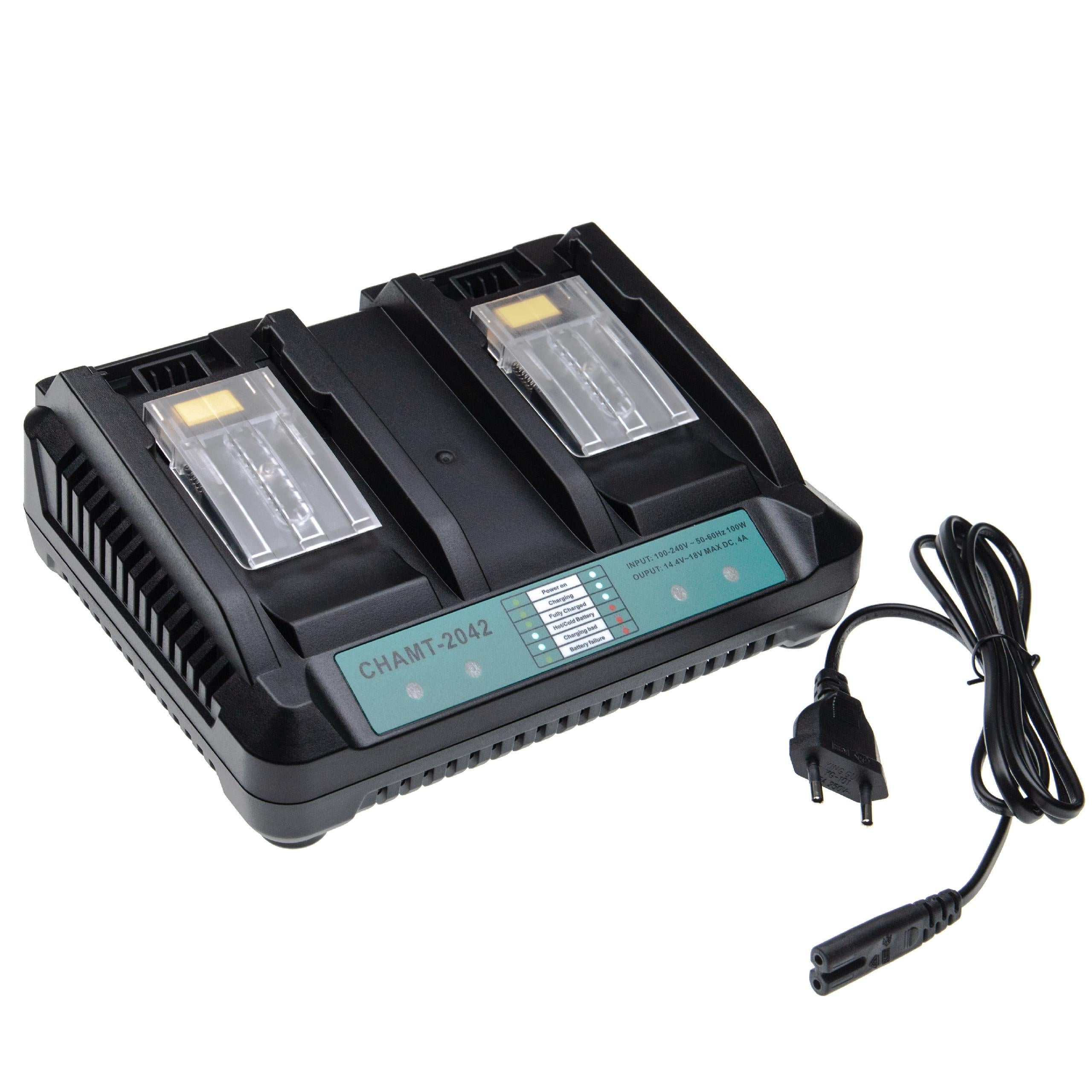 Chargeur Double Vhbw Pour Panasonic VW-VBN130 & VW-VBN260 – Rapide, 2 Batteries Simultanées + USB