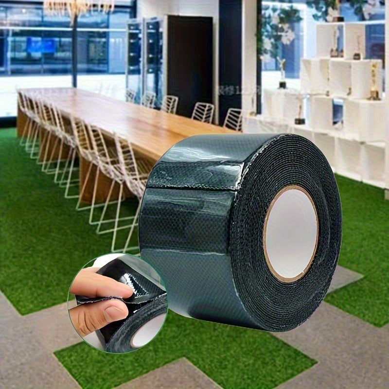 AUTRUCKER Bande de jonction pour gazon artificiel, bande de jonction auto-adhésive pour la pose de gazon synthétique (100 mm x 10 m) - 4