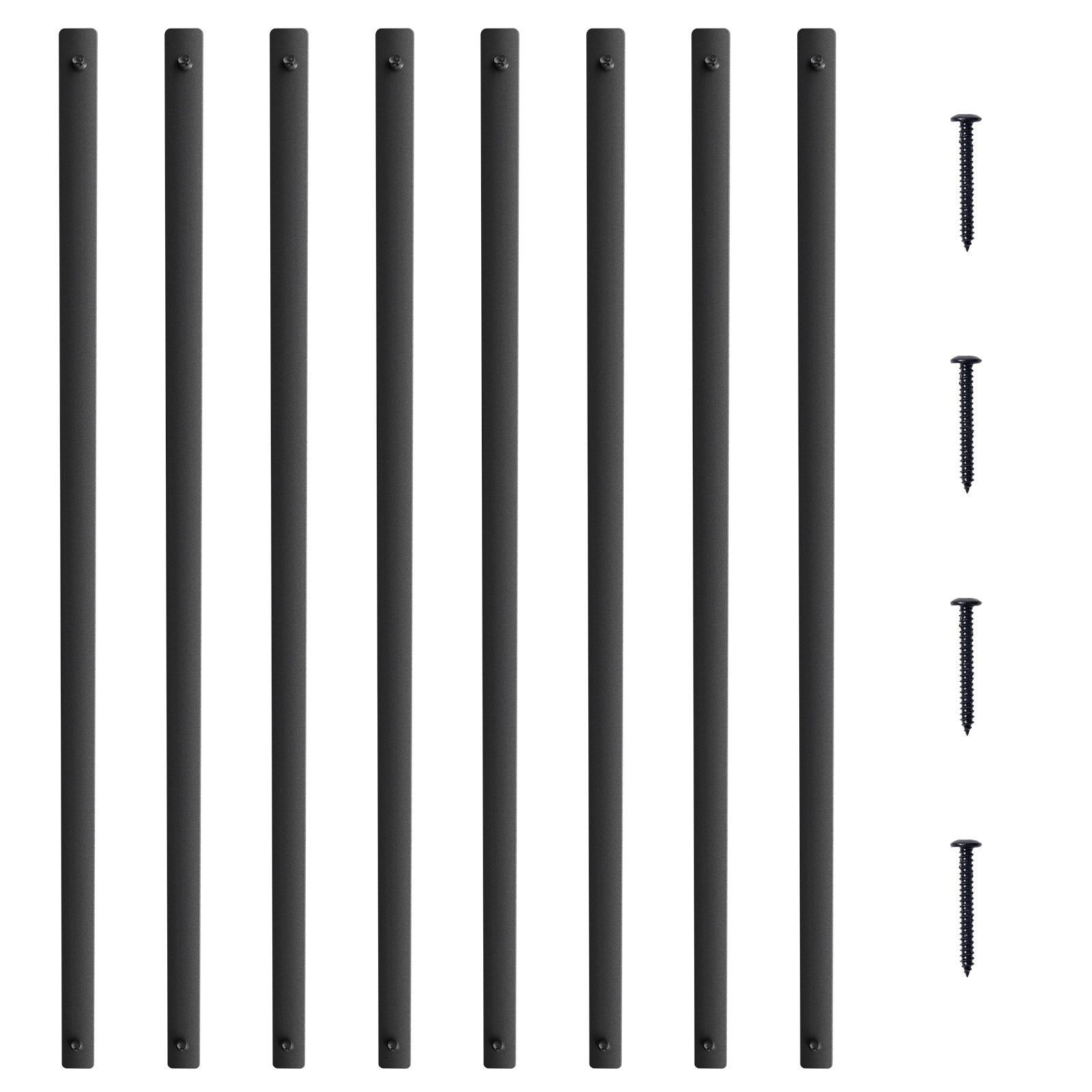 51 sztuk szczebli schodów, drążków schodowych, tralek, 25x5,5x750mm VEVOR