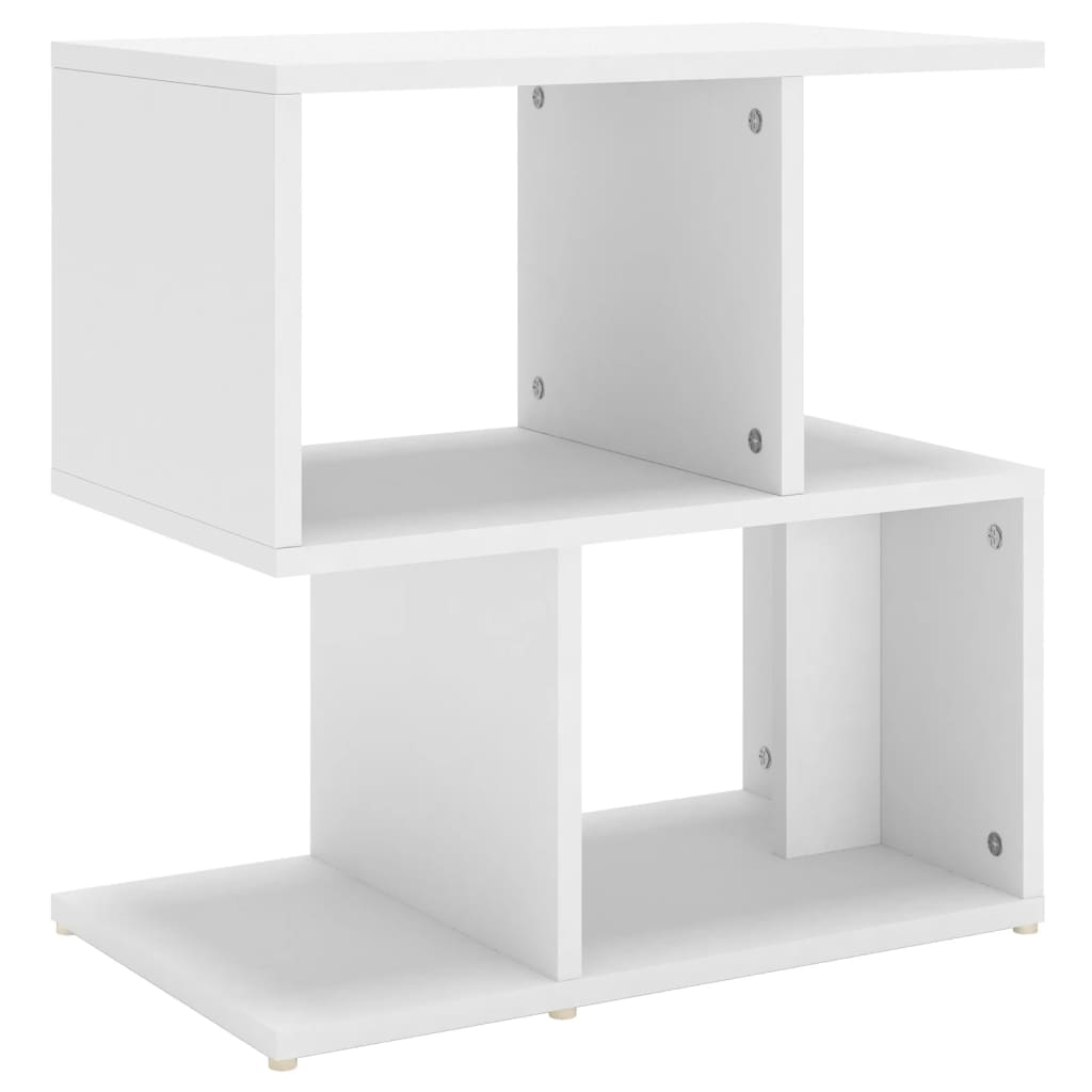 vidaXL Table de chevet blanc 50x30x51,5 cm bois d'ingénierie - 2
