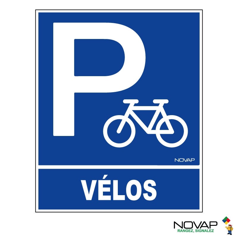 Kiwistar Cartello Parcheggio Bici In PVC, 15 X 21 Cm, Resistente Alle Intemperie Per Esterno