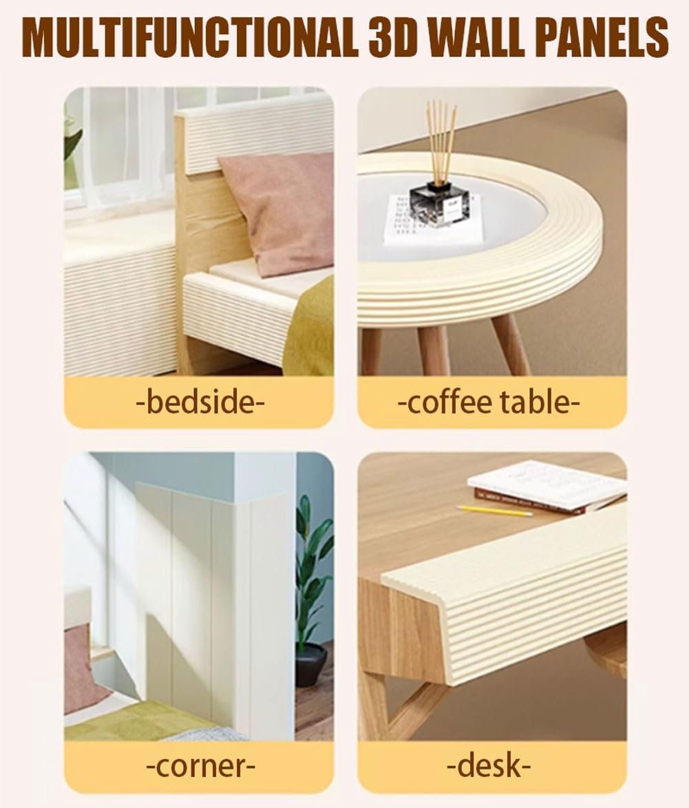 1 rouleau d'autocollants muraux de décoration intérieure DIY, autocollants muraux souples, peut être coupé, 20 cm * 2 m - 5