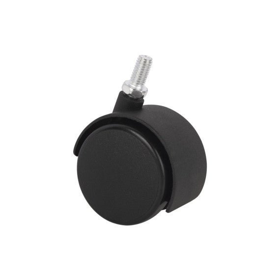 Rueda De Goma Y Metal Con Soporte Fijo - Diámetro 80 Mm, Aguanta Hasta 80 Kg, Para Carretillas O Contenedores