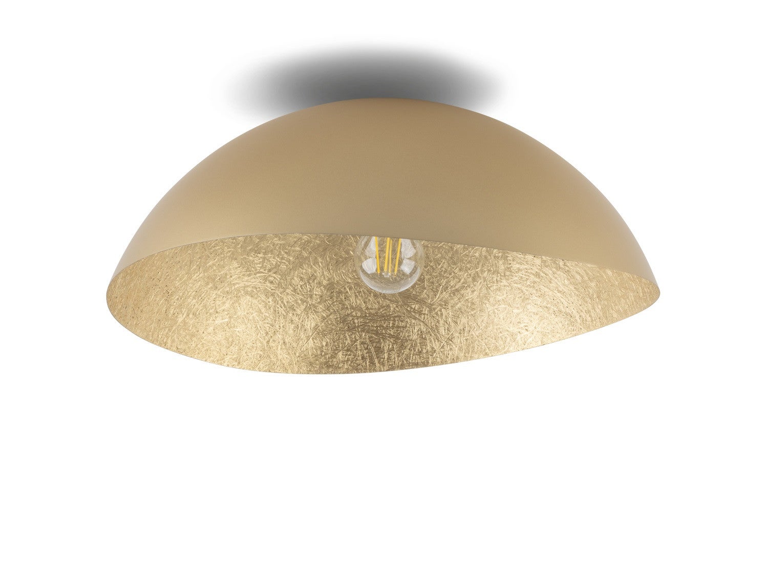 Lampa sufitowa wisząca Solaris złota 1xE27x15W dekoracyjna wym: 13 x 32 x 33 cm metal SIGMA