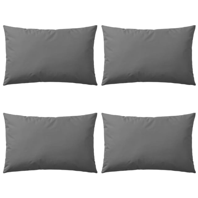 Poduszki na zewnątrz, 4 sztuki, 60x40 cm, kolor szary vidaXL
