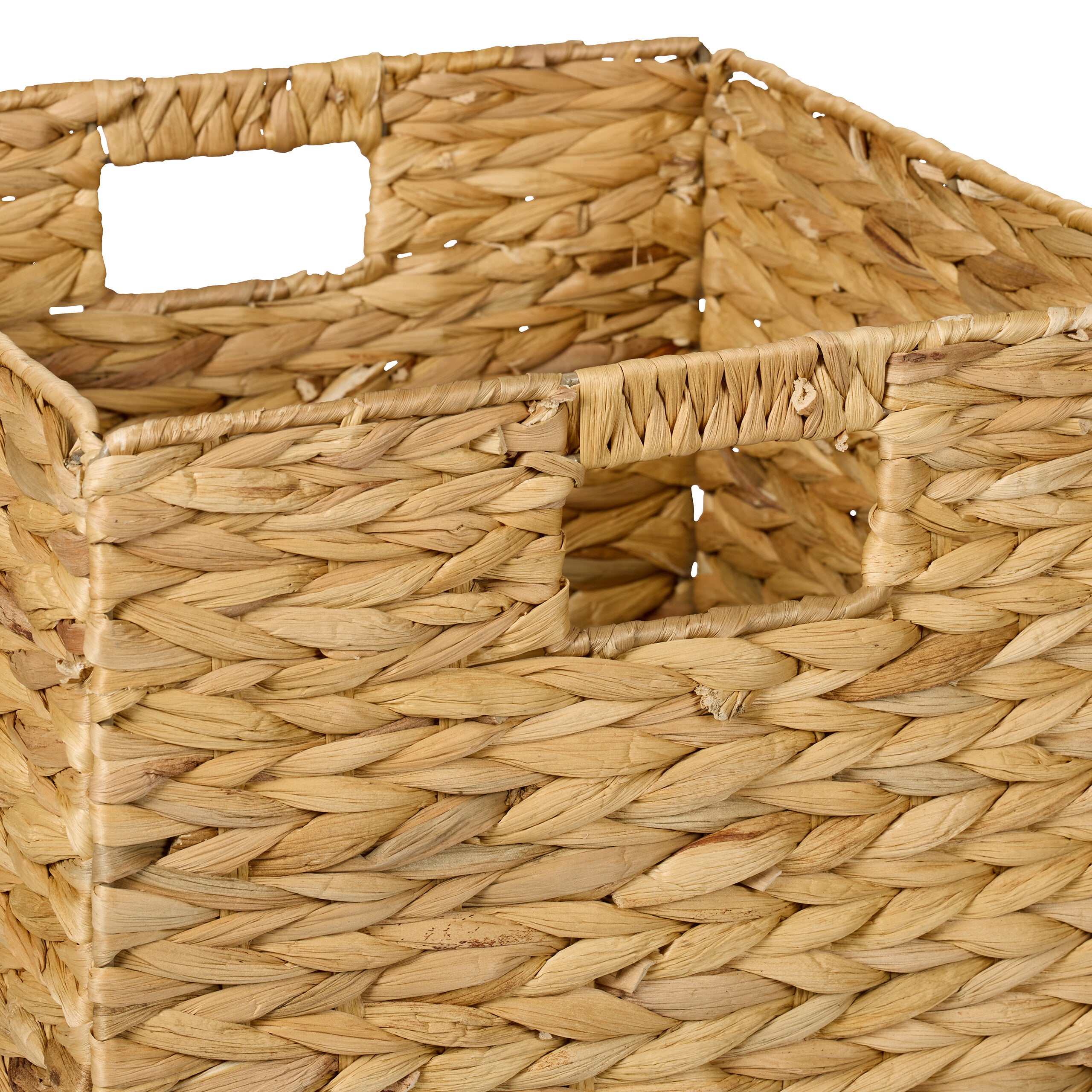 Panier de rangement, lot de 4, pour les jouets et vêtements, H x L x P : 30 x 30 x 30 cm, nature, Relaxdays - 6