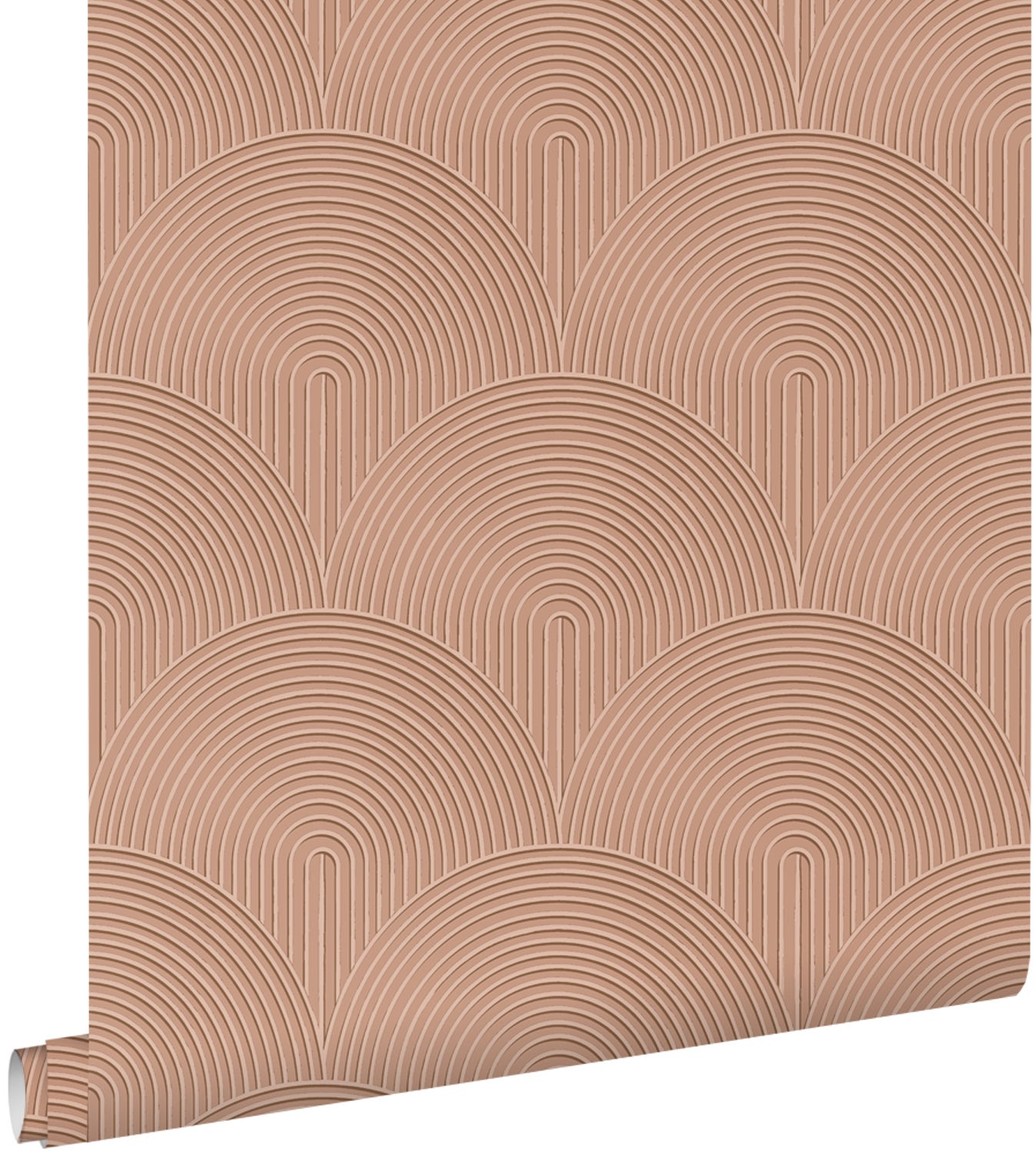 Tapeta Motyw 3D terakoty różowej - 50 x 900 cm - ESTAHOME