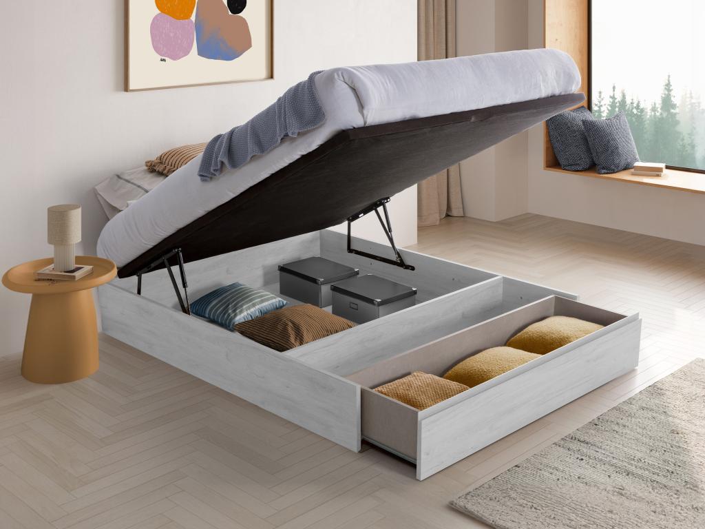 Letto doppio con contenitore 