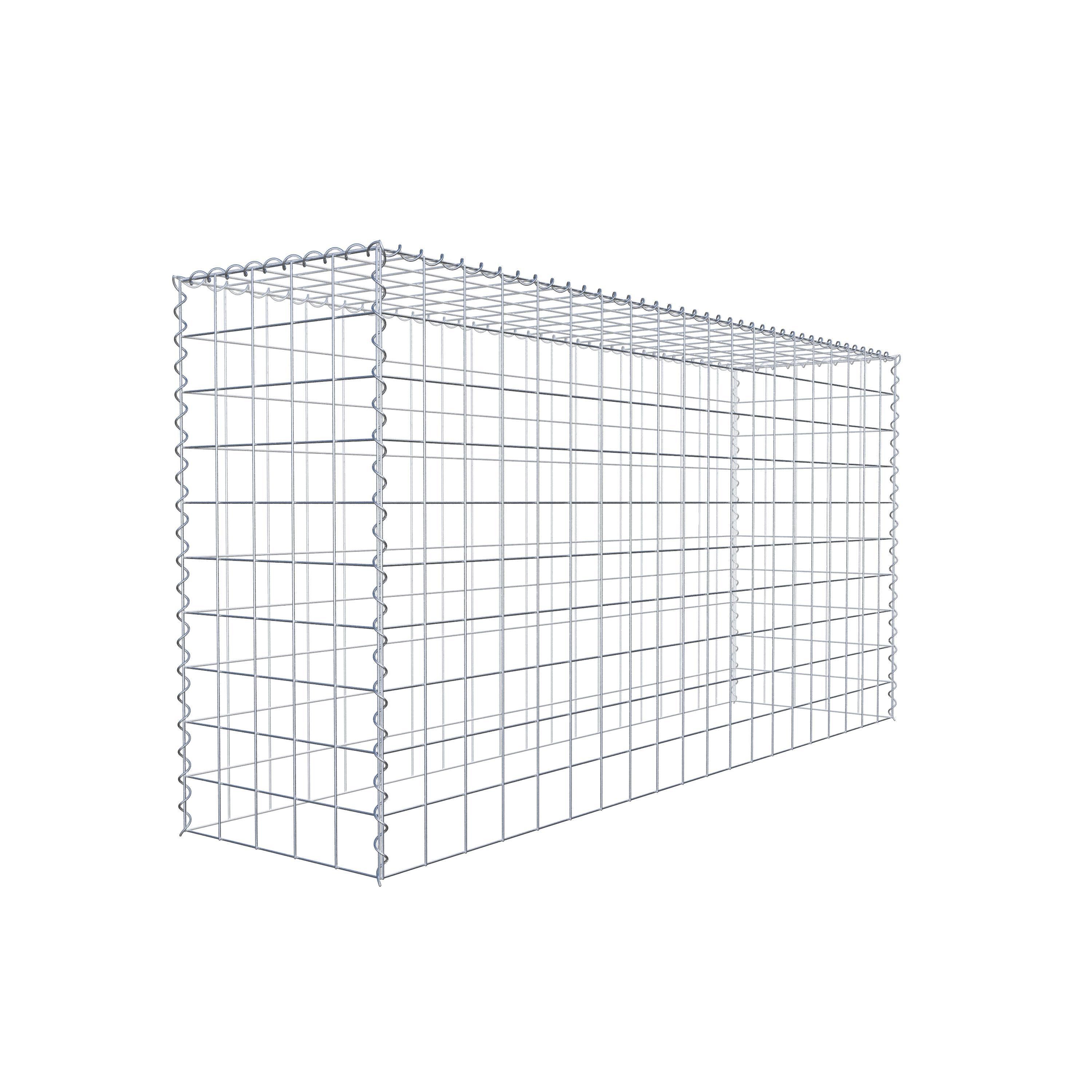 Gavión para apilar en acero galvanizado 200x100x50cm (LxAxP), malla 10 x 10cm, Espiral, sin rejilla inferior - 3