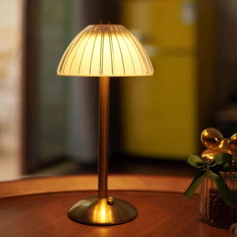 Bezprzewodowa lampa stołowa LED z akumulatorem, ściemnialna lampa stołowa LED do salonu, sypialni, 3 barwy światła, 30 cm