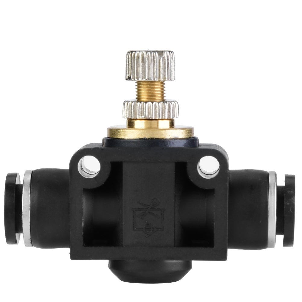 Kontroler przepływu powietrza w rurce 4/6/8 mm, pneumatyczny zawór regulacyjny w kształcie litery T (6 mm)