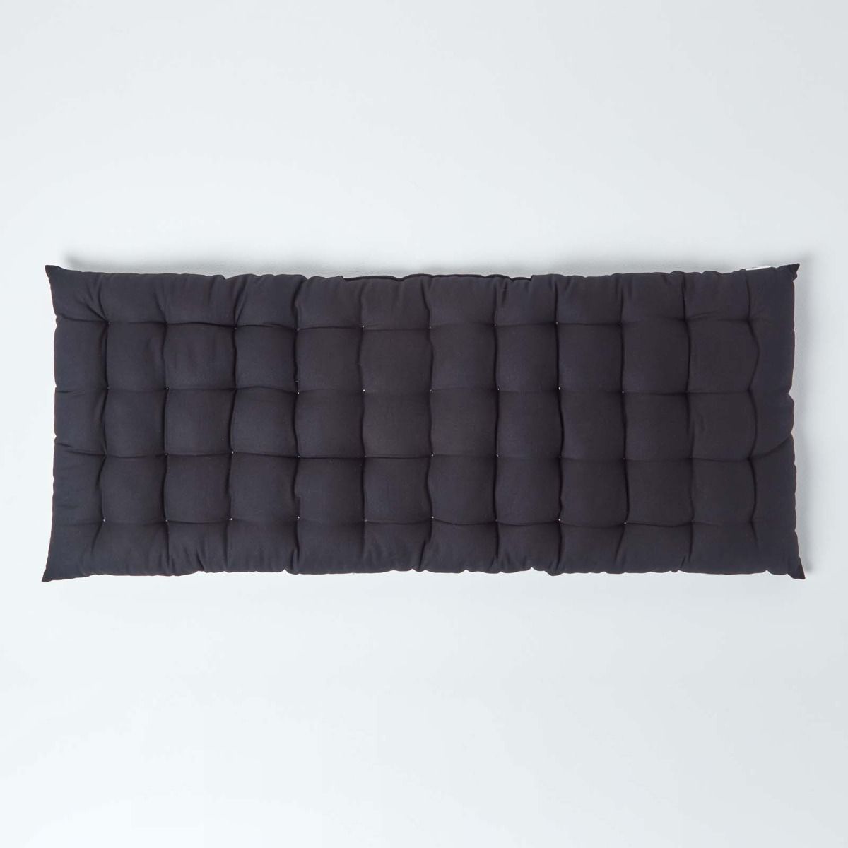 Coussin pour banc de jardin 2 places - Coussin pour banquette - Noir - Homescapes - 3