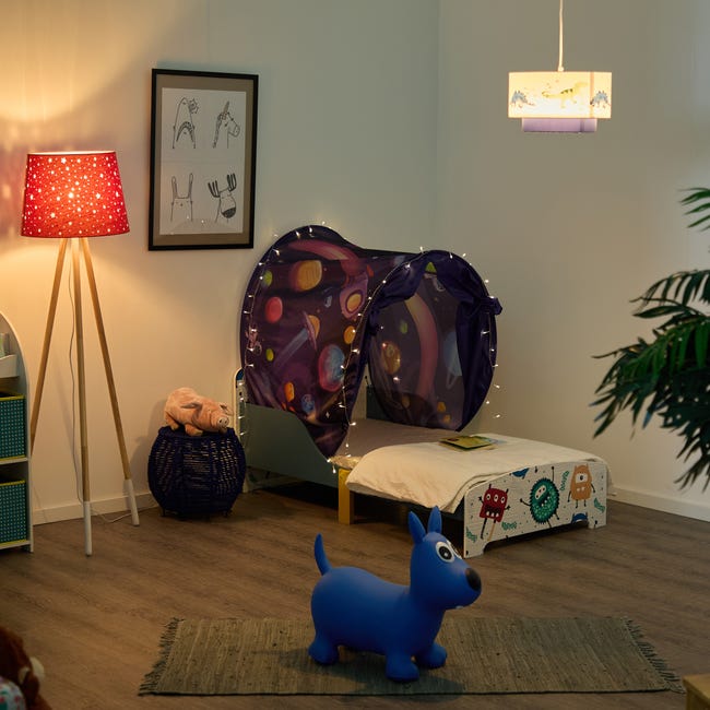 TENTE POP UP POUR LIT ENFANT - PLANET PARTY - BLEU - Maison TENTE POP UP POUR LIT ENFANT - PLANET PARTY - BLEU - Maison