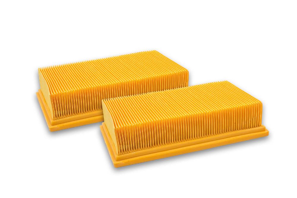 Vhbw 2x filtre plissé plat compatible avec Kärcher NT 20/1 Ap Te, KM 70