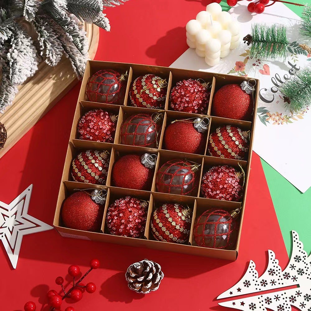 6 Décorations De Sapin Cannes à Sucre Scintillantes - Rouge Et Blanc - Réutilisables - Pour Noël