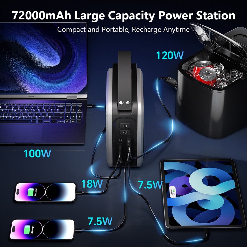 Station d'alimentation portable NEWSMY P72 268 W 270 Wh/72&nbsp;000 mAh - 9