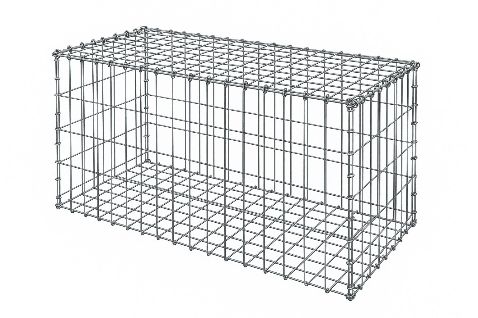 Jardín elevado redondo de gaviones de acero galvanizado, Ø442cm, altura 50cm, malla 5 x 10cm, grosor 15cm, ideal para huerto o flores - 3