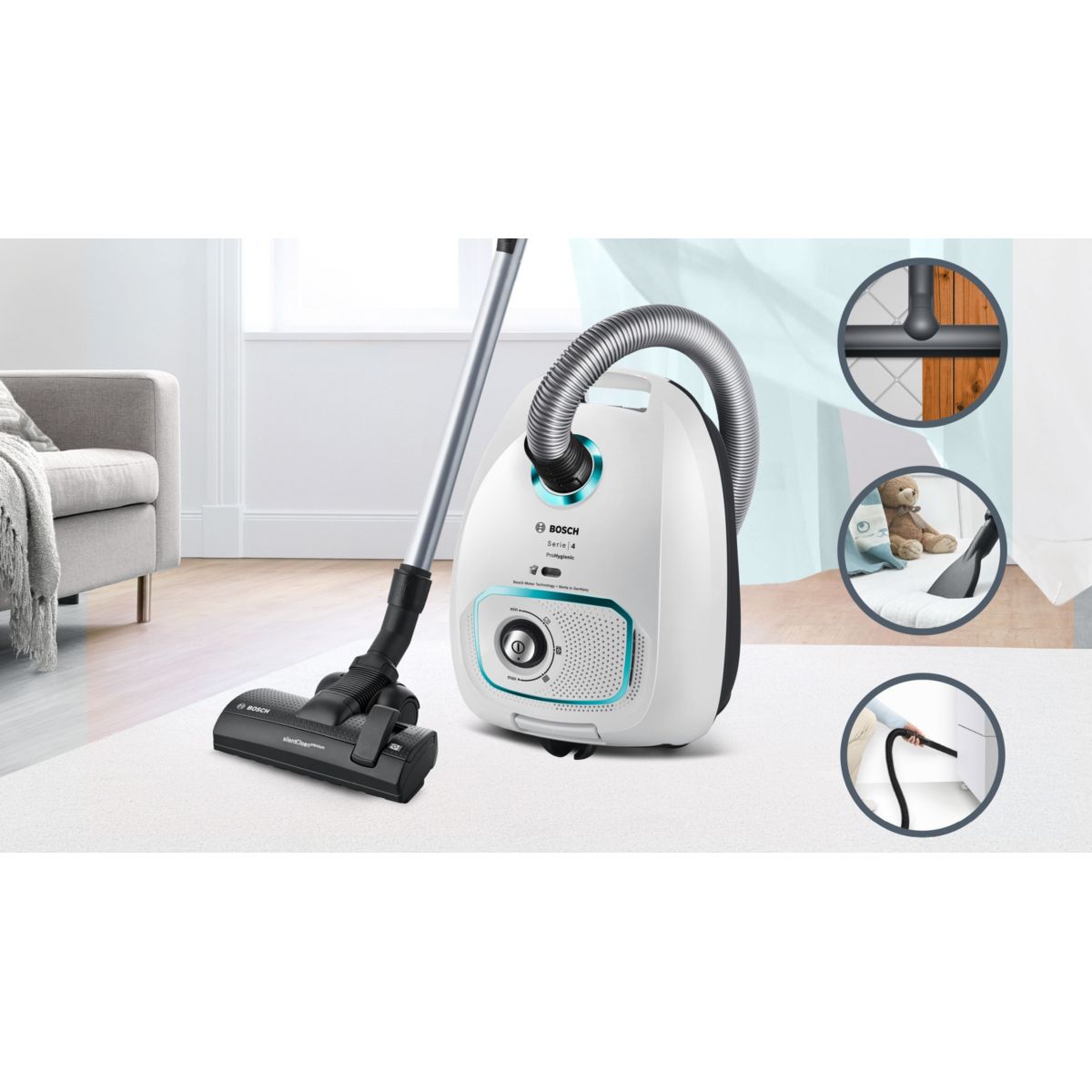 Lot De 10 Sacs Aspirateur Compatibles Bosch Série 4 - Filtration 99%, Fabriqué En Allemagne