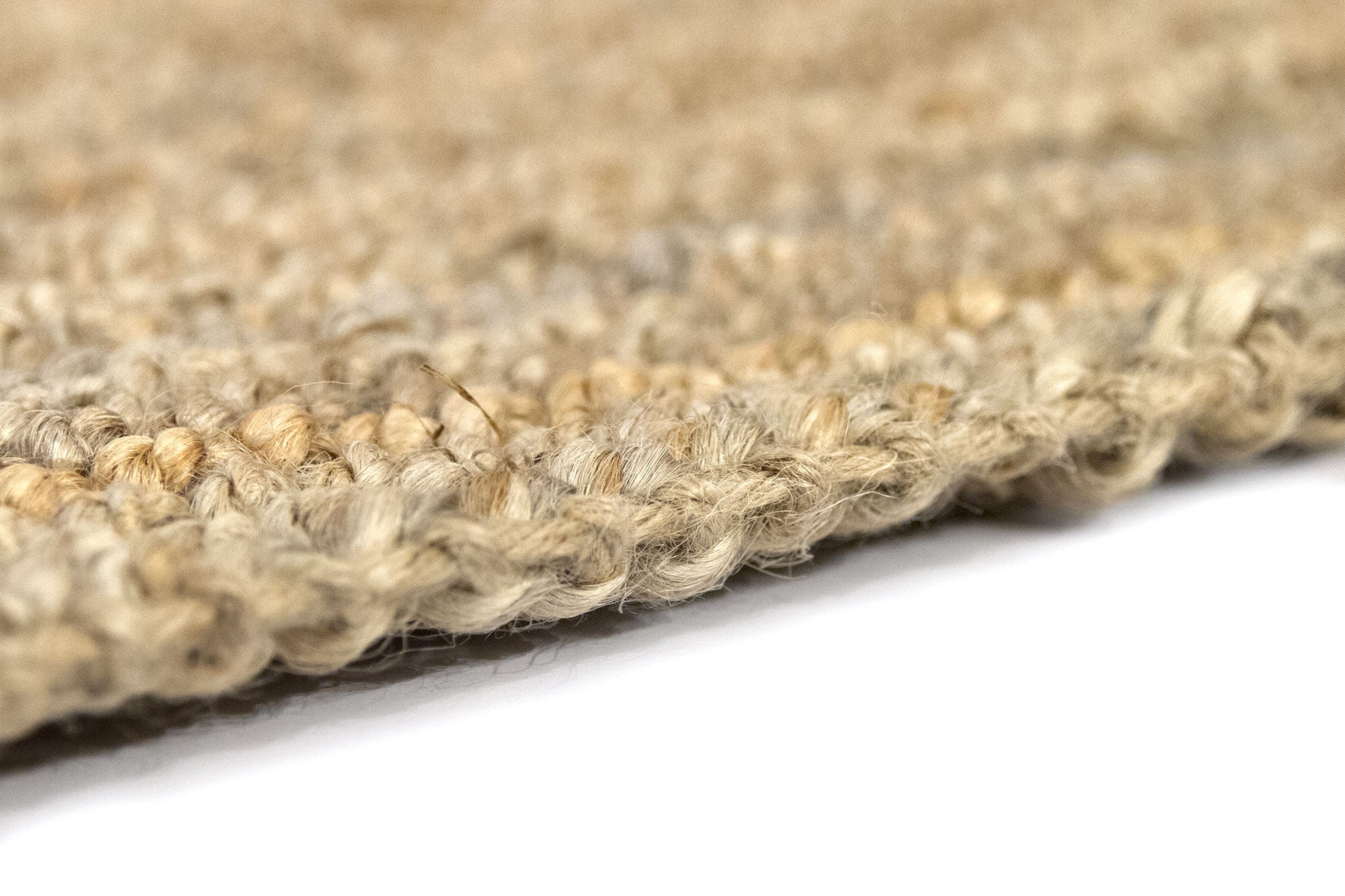 Hamid - Tapis en jute bouclé naturel 170x120 cm - Tapis naturel pour salon, chambre et salle familiale - 8