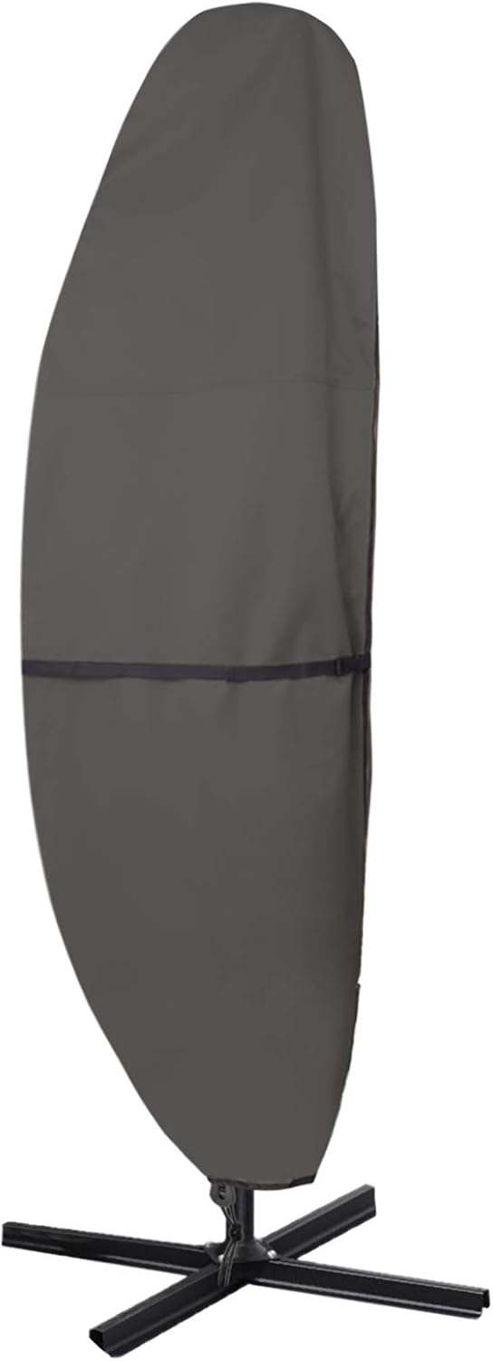 Czarny parasol, 210 cm, z pokrowcem przeciwkurzowym, na taras/patio, wodoodporny i odporny na promieniowanie UV.