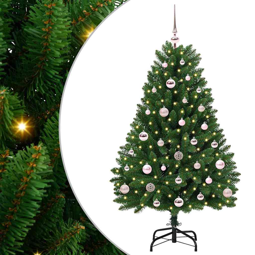 Sztuczna choinka Ze LED Lights Zielony 120 cm PVC i Metal