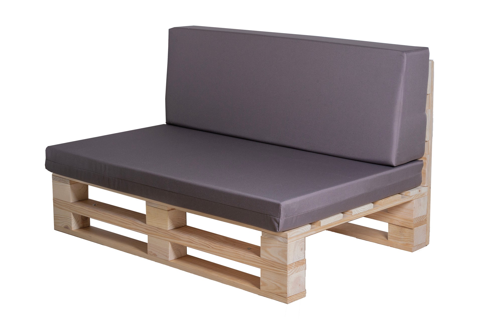 Conjunto cojines tejido impermeable para sofa de palets de 120cm x 60cm (asiento + respaldo) caqui