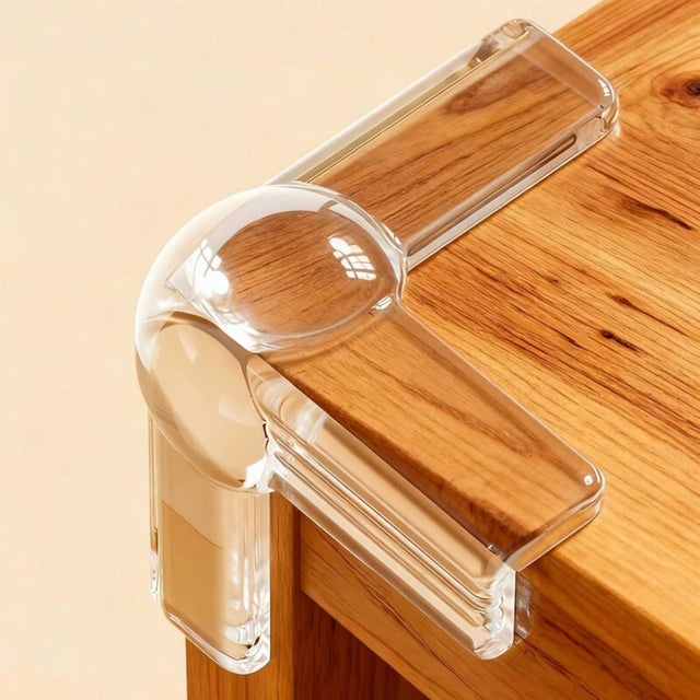 Protections d'angle pour bébé - conviennent aux bureaux, armoires, etc. - Lot de 12, rondes et transparentes