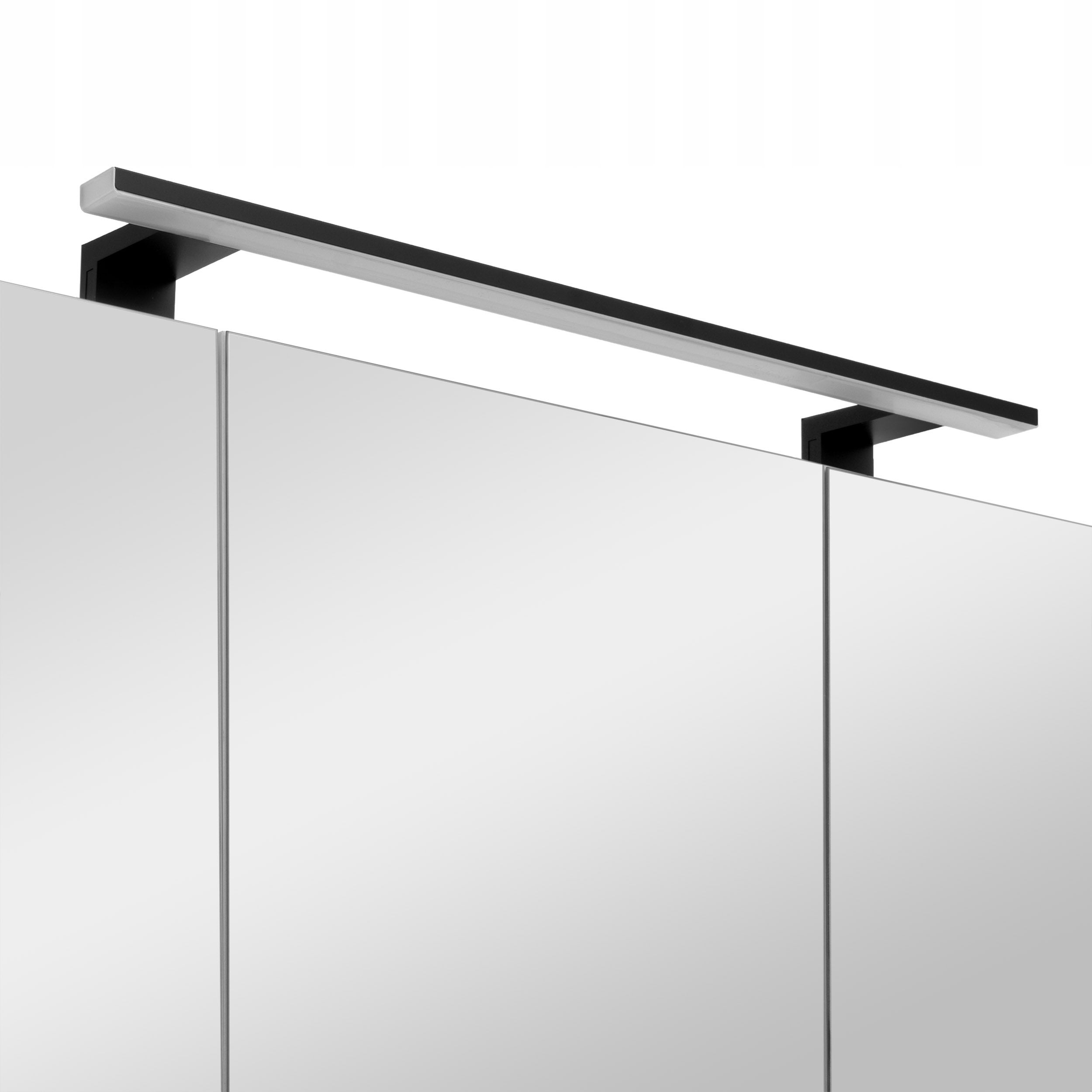 Szafka łazienkowa z lustrem oświetleniem lampką led lustrzana wisząca 80 cm - 6