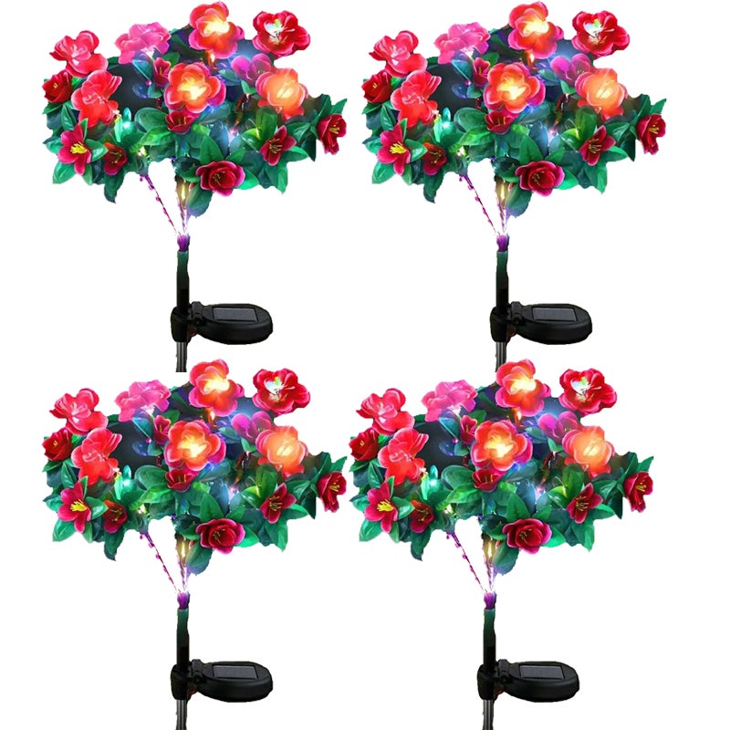 Paquet De 6 Lumières Solaires Extérieures, Lumières Solaires De Chemin De Paysage De Led Lumieres Solaires Impermeables De Piquet Blanc Froid 92094812