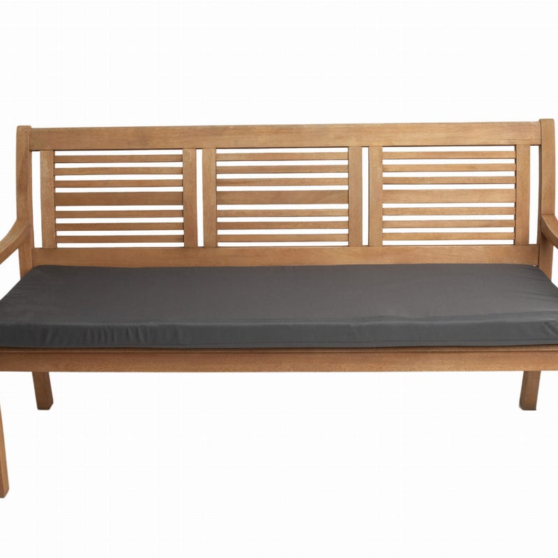 Poduszka ogrodowa na ławkę 170x50x7cm poduszka na meble ogrodowe antracyt, poduszka na balkon taras, poducha ogrodowa na ławkę